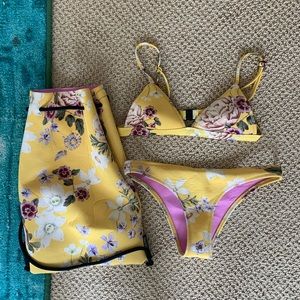 Triangl Delilah Yellow Bikini Set